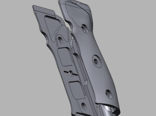 3D Scanning and Reverse Engineering a Handgun Grip