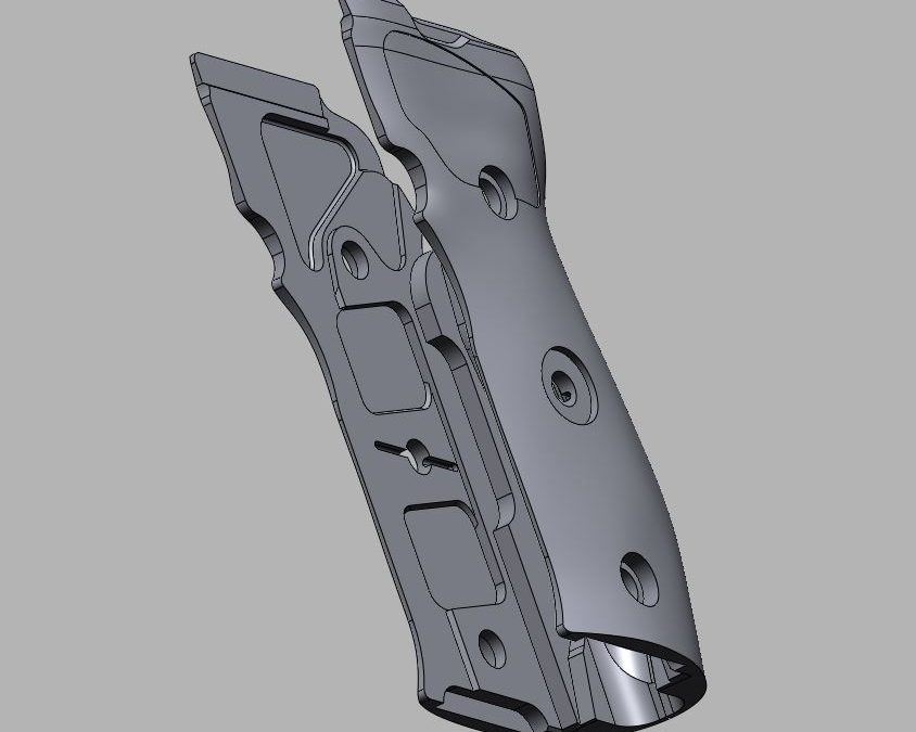 3D Scanning and Reverse Engineering a Handgun Grip