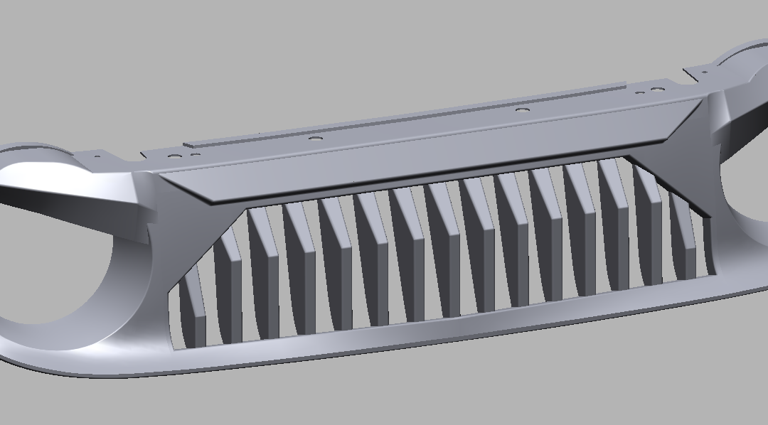 3D Scanning and Modeling Jeep Wrangler Front Grills