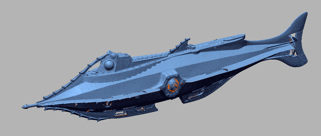 3D Scanning and Modeling a Nautilus Submarine