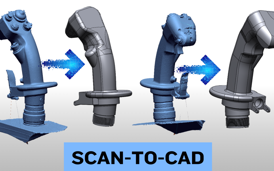 F-16 Flight Stick — 3D Scanning & Reverse Engineering for Simulation Reproduction